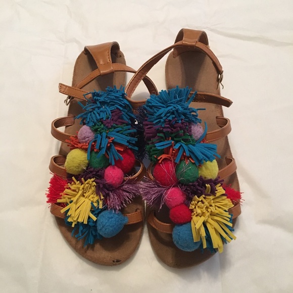 SheIn Pom-Pom Sandals - Picture 2 of 4